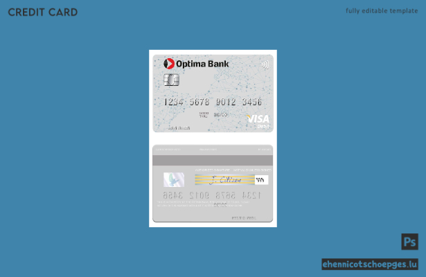 Kirgisistan Optima Bank Visa Debitkarte – Beispielvorschau